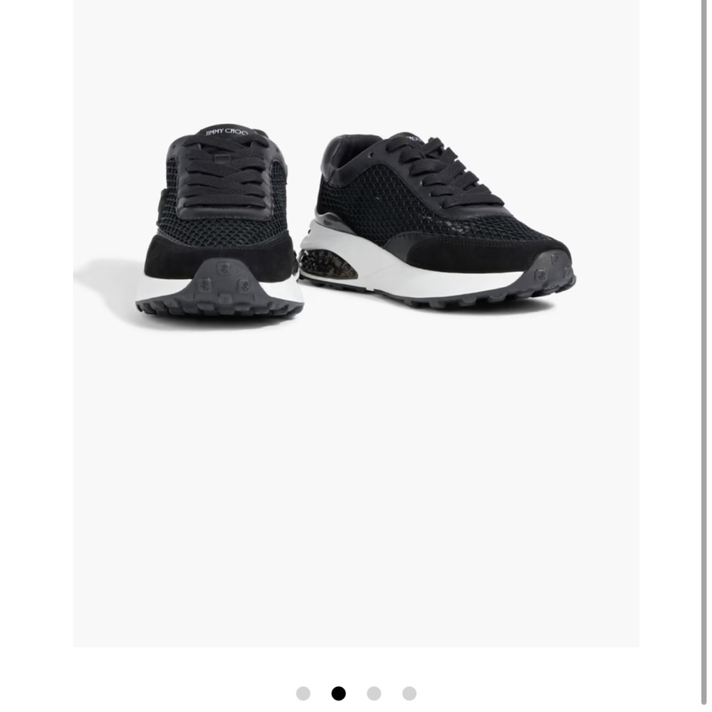 Jimmy Choo -brand new -black Mesh Platform Sneakers